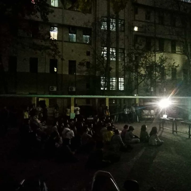 AISA_tweets's tweet photo. Today's Documentory Flim screening, "INDIA : The MODI Question"  organized by #AISA at #JadavpurUniversity 's parking lot.

In this screening, professors were also present. Prof Iman Kalyan Lahiri and Prof Manas Ghosh gave their valuable speech.

#BBCdocumentry https://t.co/GxBmPMPaOJ