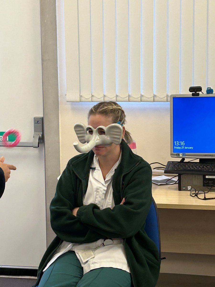 Todays team activity was Elephant donut frenzy. There were only 2 prizes but if there had been more, winners would have included
- Most donuts hooked: Kurian
- Most Chaotic: Rachel &amp; Joe
- Elephant most fearful for their life: Christine 
- Best technique: Kwai 
Fun all round!😅