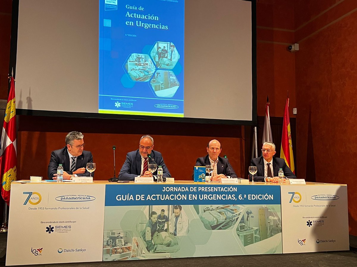 SEMES_'s tweet photo. Arranca la jornada de presentación de la sexta edición de la Guía de Actuación en Urgencias. Enhorabuena a los coordinadores y a los cerca de 300 autores que han permitido poner al día este manual de referencia https://t.co/XNWMMduFN5