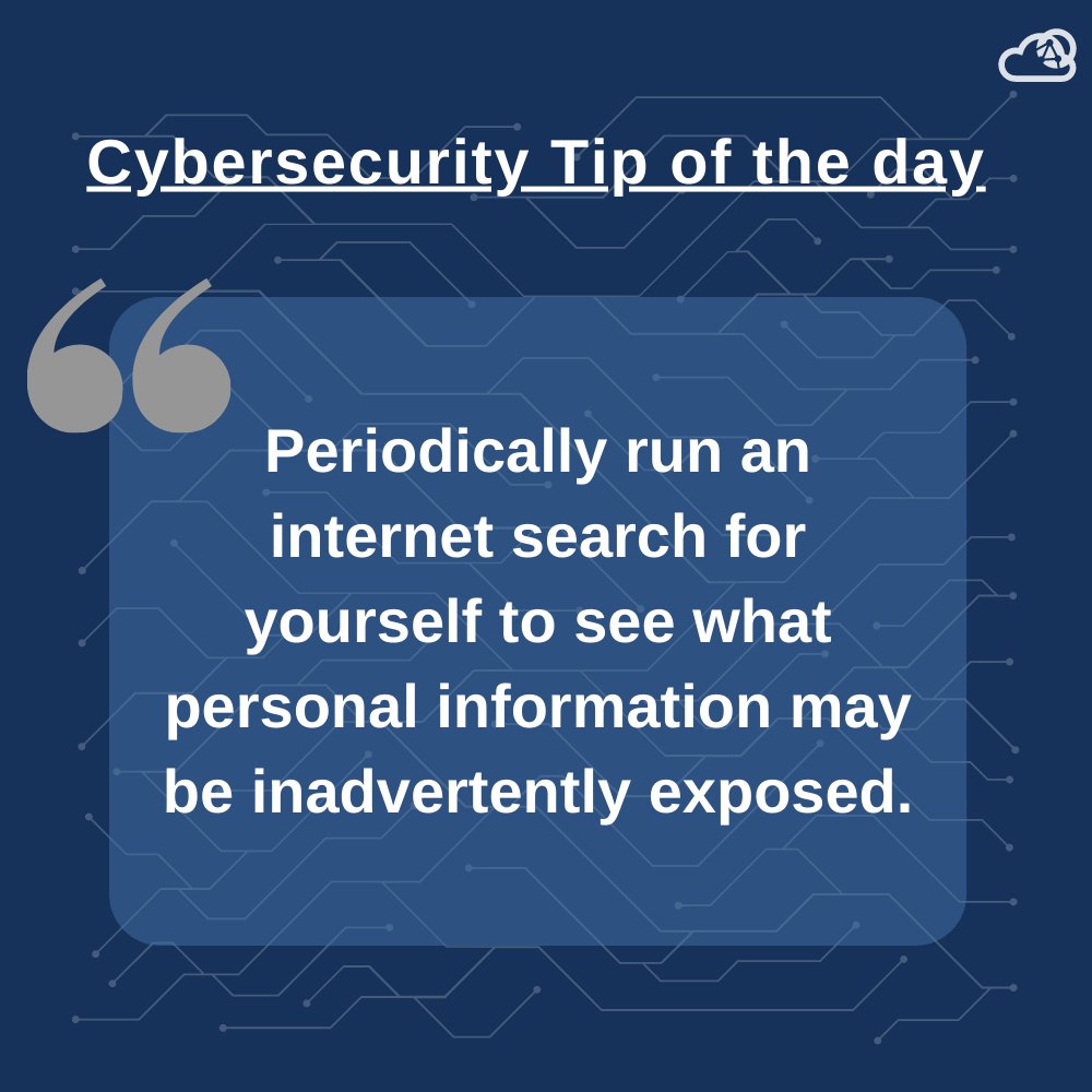arista_security's tweet image. Cybersecurity Tip of the Day:
#Cybersafety is critical at all times; therefore, a checklist is essential to reduce #threats; #personalcybersecurity is one of them.
#cybersecurityawareness #cybersecurity