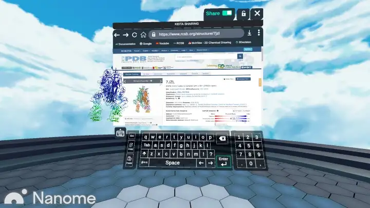 nanome_inc's tweet photo. Did you know that the @PDBeurope just reached 200k entries ๐ฃ? There is no doubt that it's one of the most of the most relevant #biologicaldatabases for #SBDD, and this is why you can easily access it from the Load Menu and it's bookmarked on our built-in web browser! #VR #PDB https://t.co/F33r2VM3BA