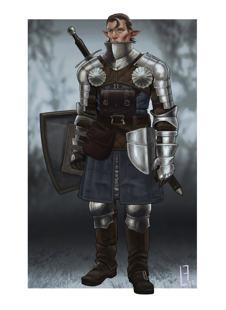 SapphireCrypt's tweet photo. ‘Wandering Brute’ concept done in @Procreate 
Commission from 2022!
#artistsontwitter #fantasyart #originalcharacter #dndart #conceptartist https://t.co/YVj0nxDjON