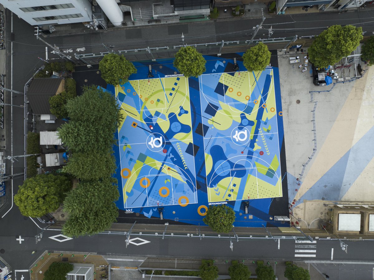 2K's tweet photo. #2KBDay Fact 3:
#2KFoundations was founded in 2018 and to date has built 33 basketball courts globally ๐๐ https://t.co/WF2mBXBoL8