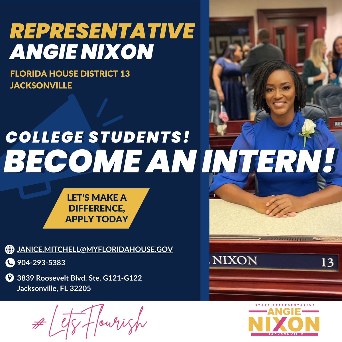 AngieNixon's tweet photo. #NowHiring π£οΈCollege students in political science, sociology or communications needing internships in Jacksonville, FL.
Call, email or inbox π¨ me ASAP!
#collegeinternship #collegestudents #paidinternship #politicalinternship #internship #hiringinterns https://t.co/GYTKyn77XG