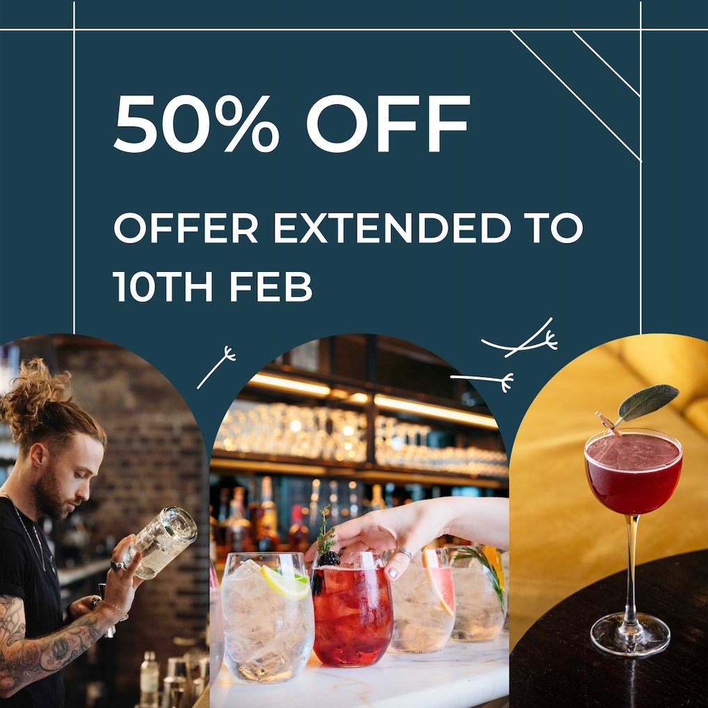 50% Off Offer Extended into February! 🎉 That's right, we are extending our 50% OFF offer through to the 10th Feb 🙌 Available Wednesdays and Thursdays 5pm - 12am and Fridays 12pm - 7pm. Full T&C’s on our website: threelittlewordsmcr.co.uk/news-events/50…