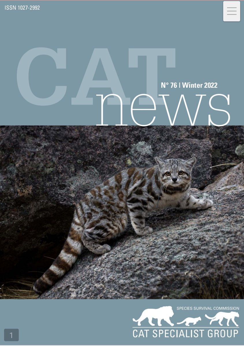 Delighted to be part of three articles in the lastest winter issue of Cat News of the IUCN Cat Specialist Group-one on the felid diversity in the forests around Thimphu, and two on leopard cats. catsg.org/index.php?id=1…