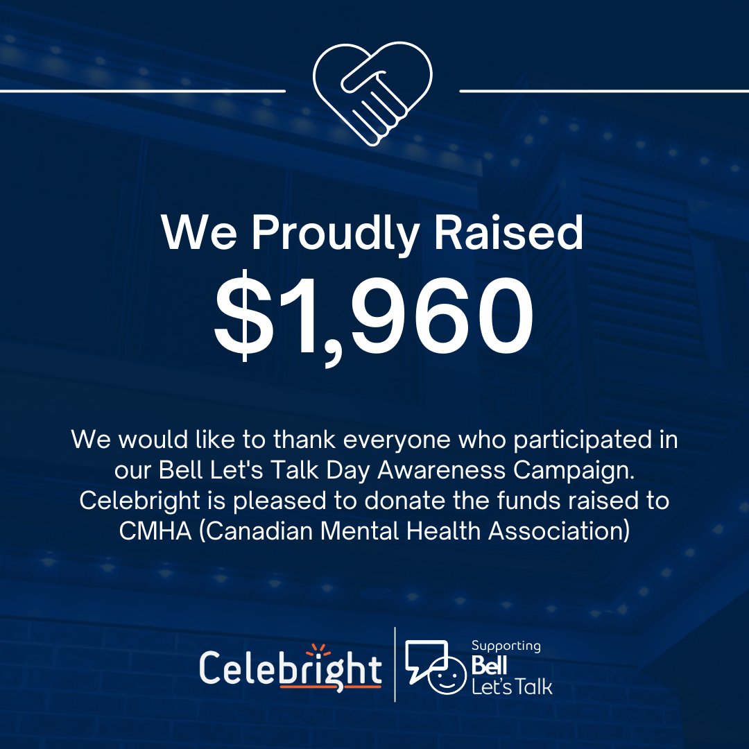 #BellLetsTalk #donation #mentalhealthawareness #mentalhealth #celebright #celebrightlighting #permanentlighting #permanentlights