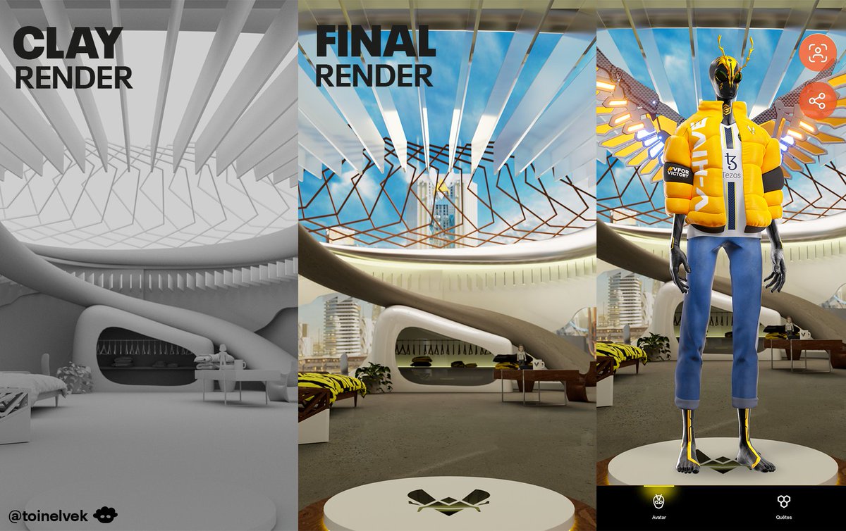 elvekmotion's tweet photo. Before > After
@TeamVitality #3D #VHiveapp #Room https://t.co/pEvIYcb6Lr