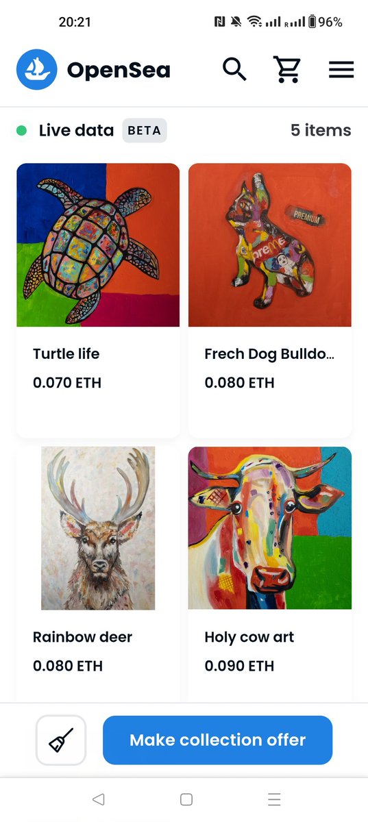 NEW DROP ‼️
French bulldog from Enchanted animals stories collection on <a href="/opensea/">OpenSea</a> 
1/1 art 

0.08 eth

opensea.io/assets/ethereu…
