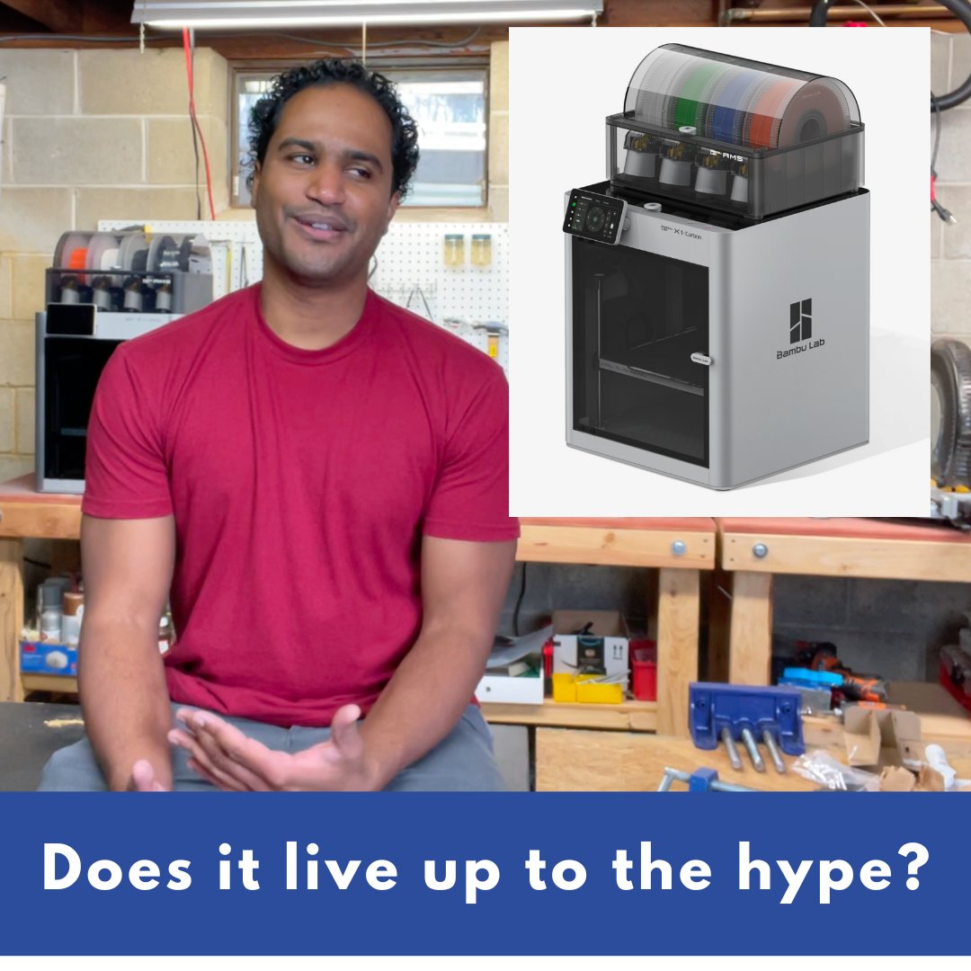 Finally caved and bought the Bambu X1! Decided to do a video on setting it up and initial thoughts.  Check it out here: youtu.be/auzXwvHsH2M

#3dprinting