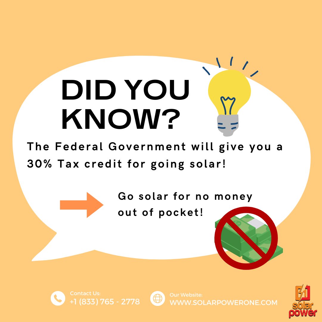 SolarPowerOne1's tweet photo. Get solar for no money out of pocket AND with the Federal Government incentives! 🌞😁❤️ 
#solar #solarpanels #solarenergy #solarpower #solarindustry https://t.co/FyWswNg1aB