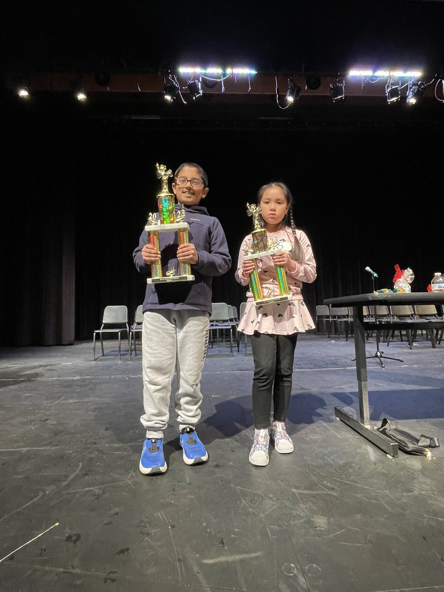 So proud of our <a href="/ChisholmRidge/">Chisholm Ridge Elementary School</a> winner and <a href="/EESPRIDE/">Elkins Elementary</a> runner up in the Area 12 Spelling Bee!
