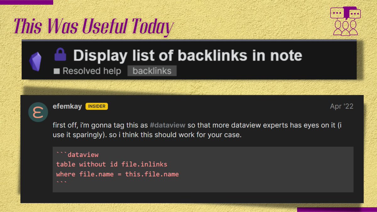 AiMosta's tweet image. #obsidian
#dataview
#backlinks