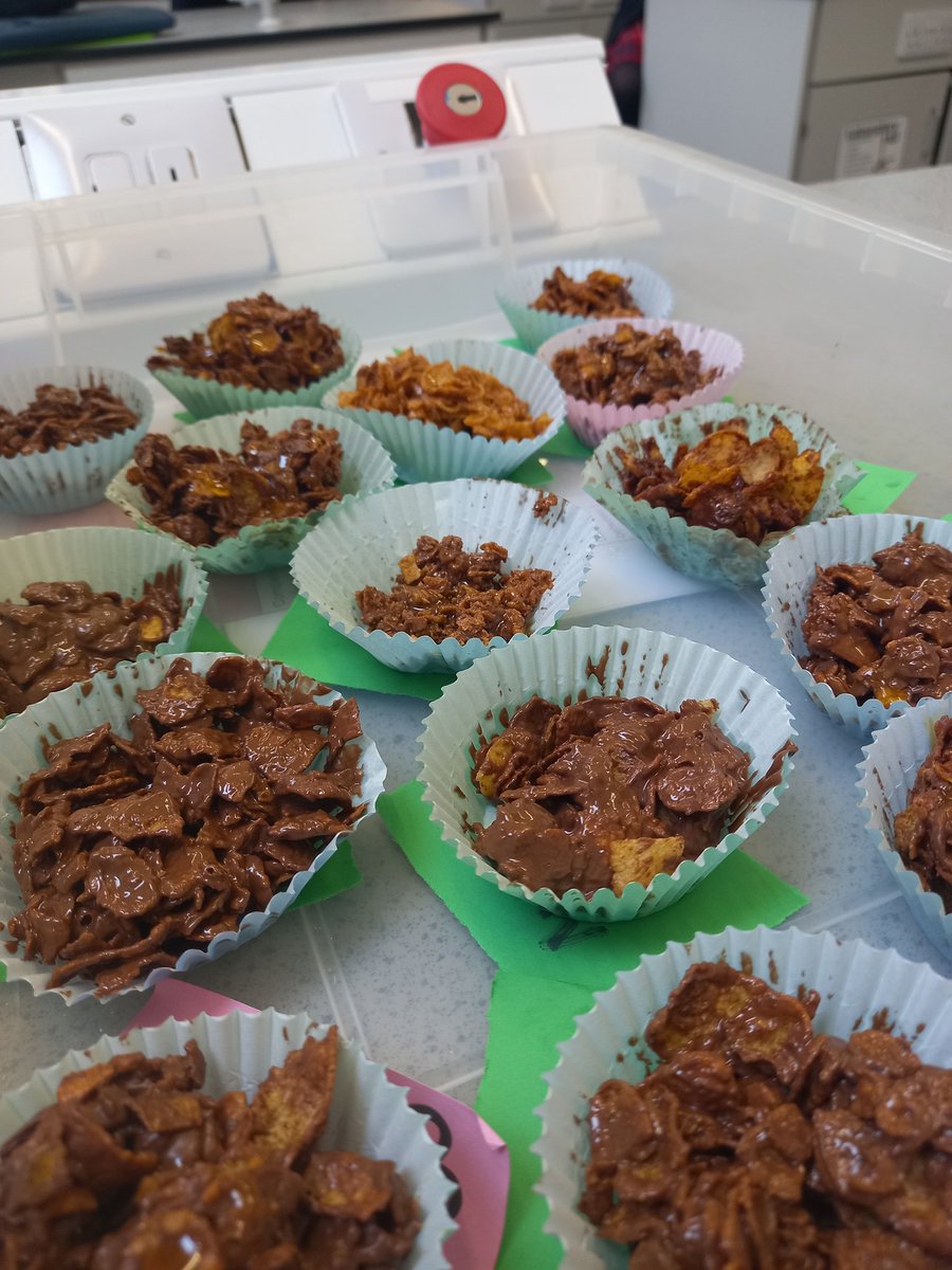 OPSScience's tweet image. What better way to enter the Exeat weekend than exploring physical changes?! No given method, lots of red herring apparatus and one aim... change the state of chocolate to show a reversible reaction! Well done year8 on putting your scientific skills to good use! @OPS_OratoryPrep