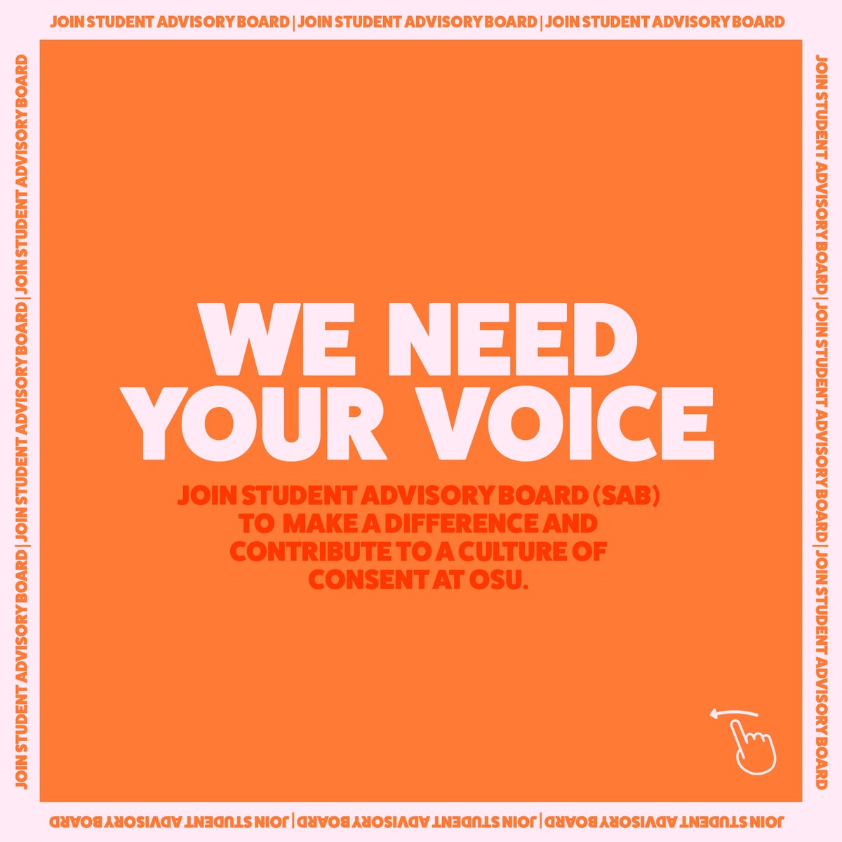 OKstate1is2many's tweet photo. Join Student Advisory Board to create a culture of consent at OSU. Come to our first meeting on Monday @ 7pm in CLB 122!! ANYONE WELCOME!! https://t.co/ehZiiPDJeU