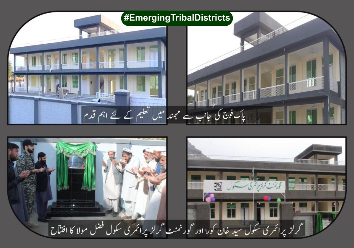 JahanZaibb_'s tweet photo. In all the districts of KPK and South Waziristan, schools, colleges, hospitals and commercial markets have been established with the support of the local administration, which has greatly improved the standard of living of the people in these areas.
#EmergingTribalDistricts https://t.co/3Bs2zEQMdL