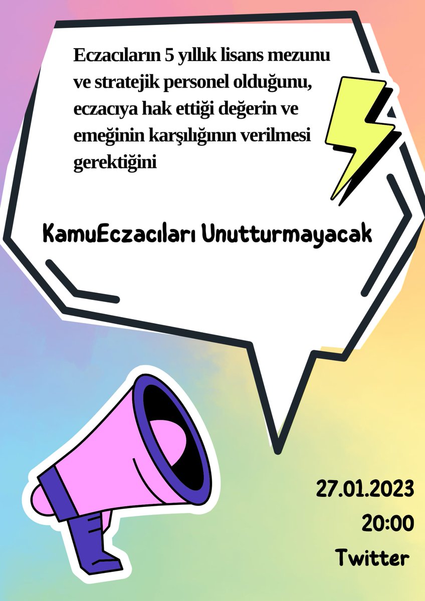 KamuEczacıları Unutturmayacak