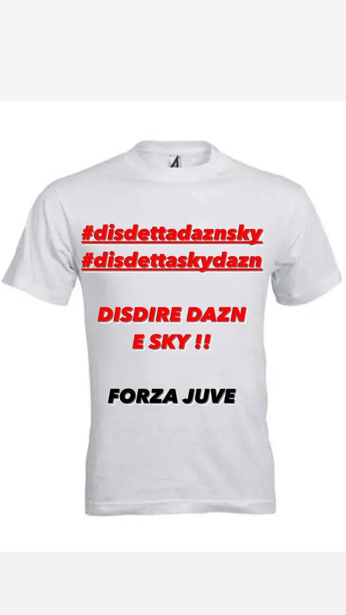GProtesi's tweet image. 🚨 La nostra #juventus ha bisogno di noi. 
DIFENDIAMO la nostra #Juve contro tutto e tutti ! 

#disdettaDAZN #disdettadaznsky 
#disdettaskydazn #disdettatimvision 

Il sistema odia la Juve ? NOI IL SISTEMA LO FACCIAMO FALLIRE ❌