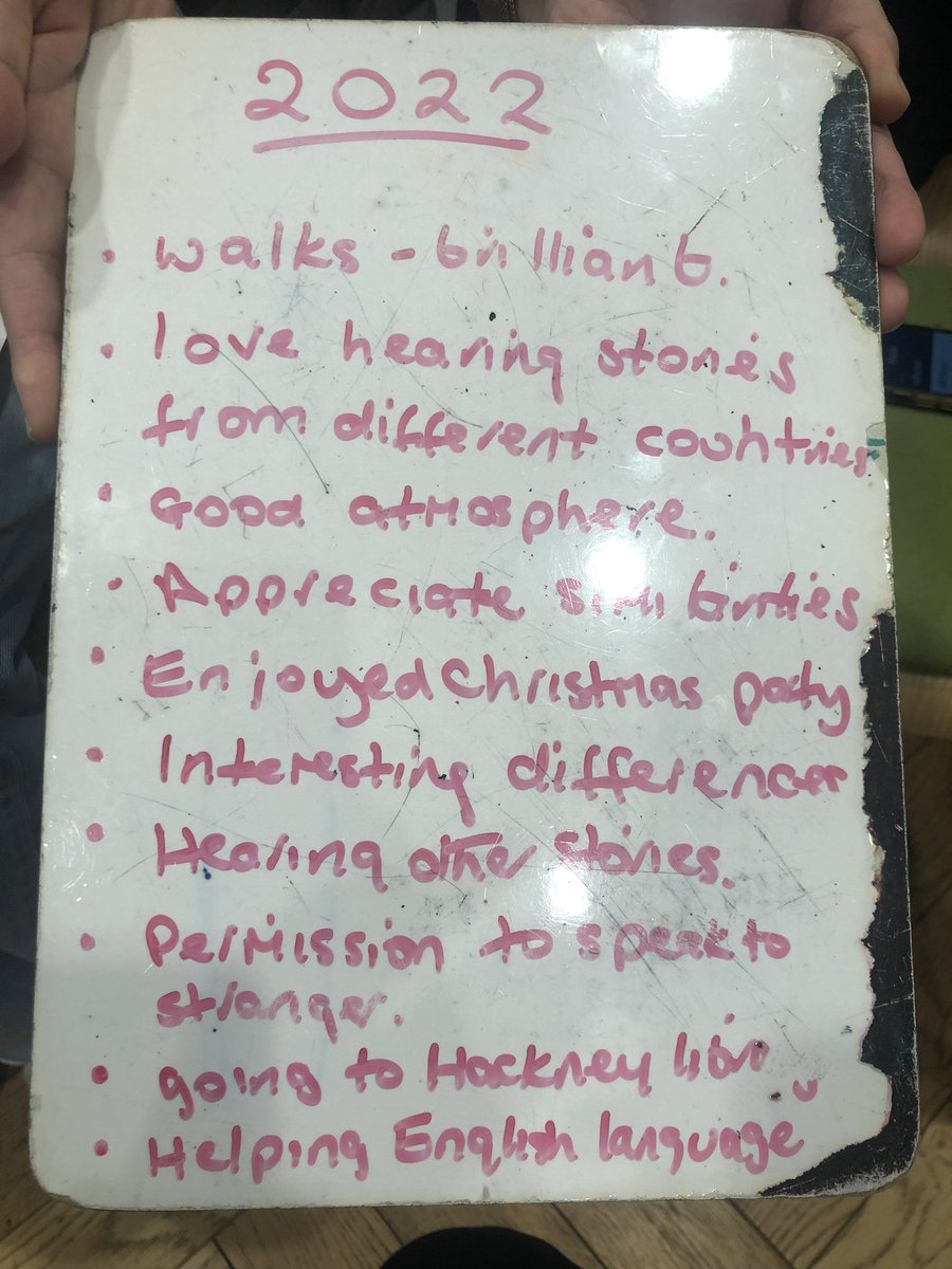 We started 2023 by taking some time at our workshops to 
🌟reflect on last year and 
🌟think about what we want to do more of this year!

You can see some of ideas from participants below! 👇