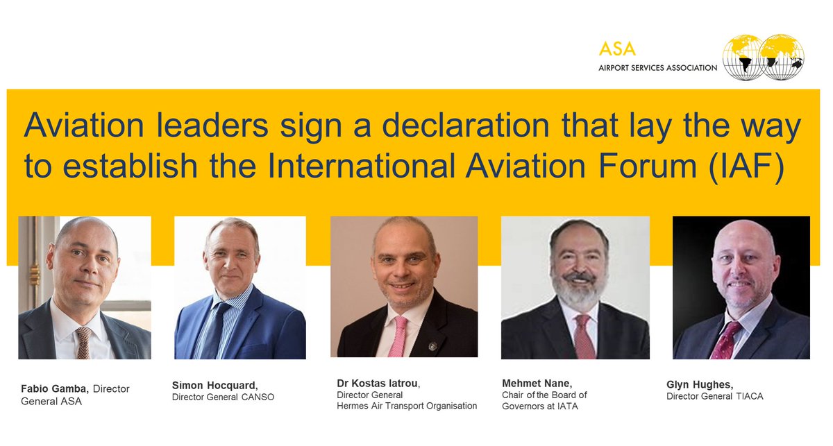 AVIATION LEADERS SIGN A DECLARATION THAT LAY THE WAY TO ESTABLISH THE INTERNATIONAL AVIATION FORUM (IAF)
👉 More bit.ly/3Jizlf7
#groundhandlers #airlines #airports #freightforwarders #handlingagents #supplychainmanagement #aviation #transport #leaders #aircargo