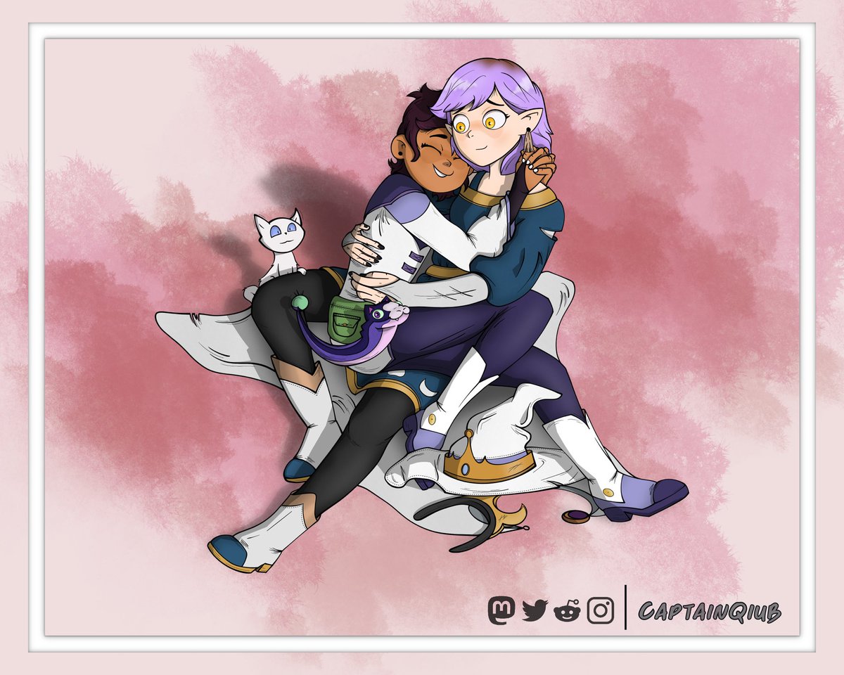 CaptainQiub's tweet photo. A cuddle moment of happiness
#TOHSPOILERS #Lumityfanart #lumity #TheOwlHouse #TOH #LuzNoceda #AmityBlight https://t.co/A8LyujxOg1