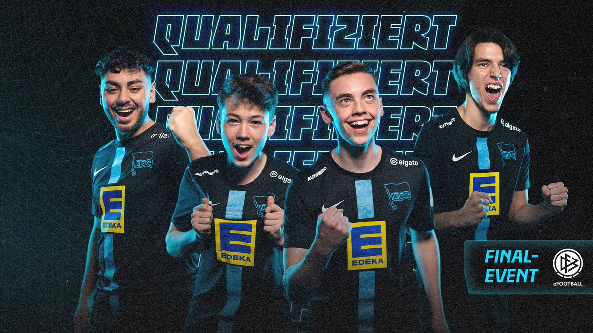 GG Jungs 💪🏽💪🏽

Qualifiziert für das 2️⃣🆚2️⃣ @DFB_eFootball FUT Community Challenge Finale. 🎮🤩

➡️ <a href="/ErenPyrz030/">Eren</a> &amp; <a href="/23Biss0/">Tom 'biss0_23' Bismark</a> 
➡️ @NokzyyFifa &amp; @7Bxstip 

Weiter so! 🔵⚪️

#BSCeSport #HaHoHe