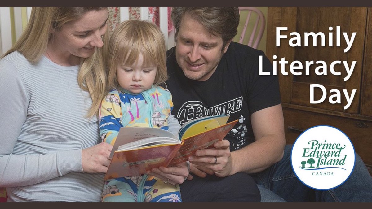 Literacy creates opportunities to develop skills and enrich our lives. 
<a href="/EducationPEI/">Education PEI</a> @PEILibrary <a href="/ECDAofPEI/">Early Childhood Development Association</a> <a href="/PEILiteracy/">PEI Literacy Alliance</a> 

A little throwback to #FamilyLiteracyDay 2020 when there wasn’t as much salt in my hair and that Haywire shirt fit.