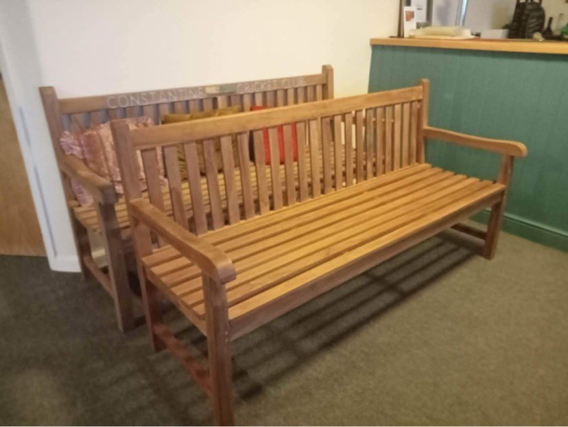Keith Hearn and David Griffiths memorial benches nearly ready for much needed outside seating. Keith was a long time member of Trengilly cricket and David more associated with Mawnan, finished his time watching and following Constantine and a huge supporter of our youth cricket
