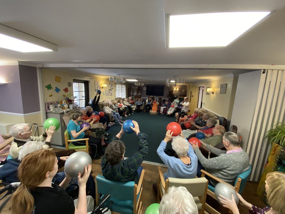 SportCare's tweet photo. Quite a few in for seated exercise at @Brunelcare Deerhurst Care Home!!! Definitely going to need a bigger room.😂 https://t.co/CWPq1EbX3h