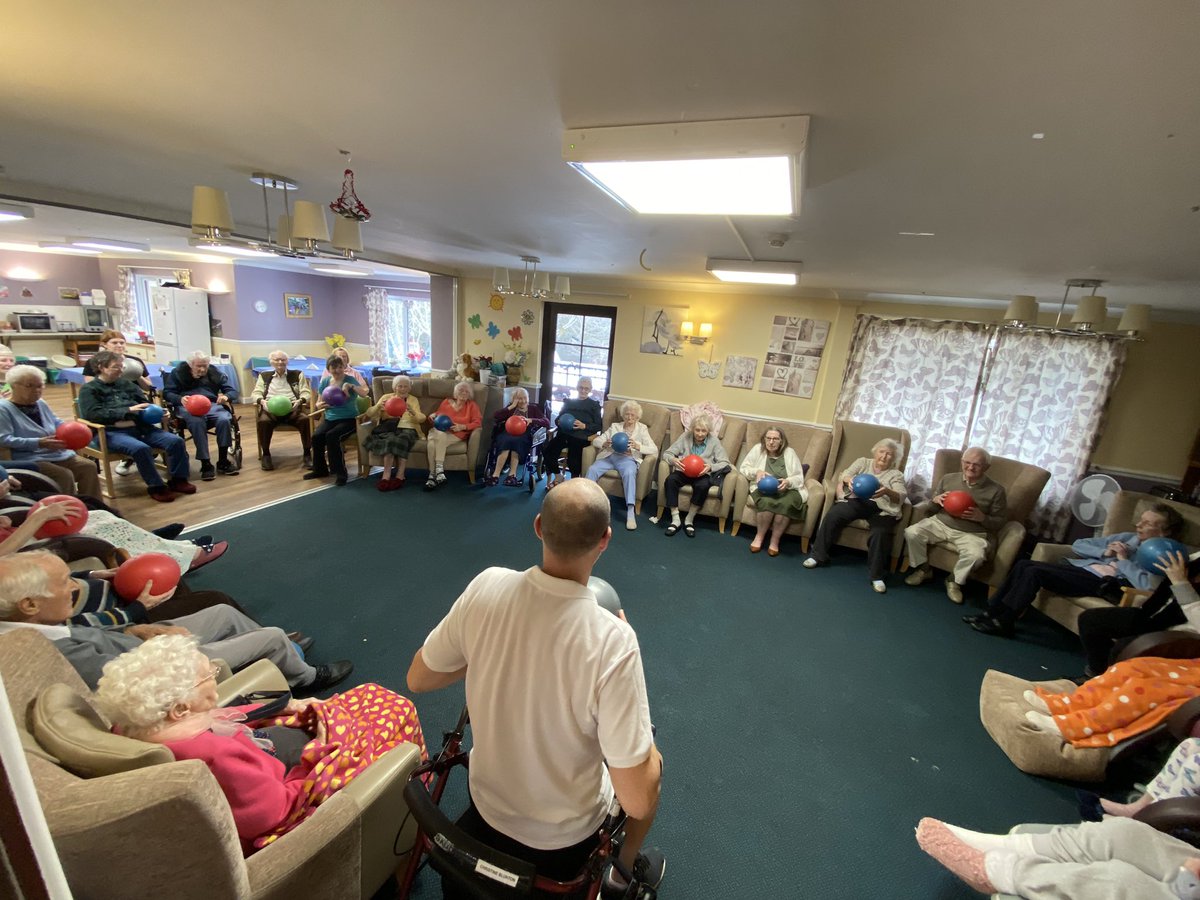 SportCare's tweet photo. Quite a few in for seated exercise at @Brunelcare Deerhurst Care Home!!! Definitely going to need a bigger room.😂 https://t.co/CWPq1EbX3h