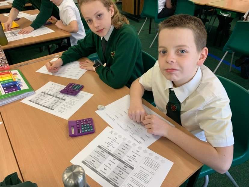 StPatricksPS's tweet image. Room 12 have been learning about the duties of the Chancellor of the Exchequer through their money topic this week. Today, they had to try to budget and balance an income. #money #Exchequer #budget