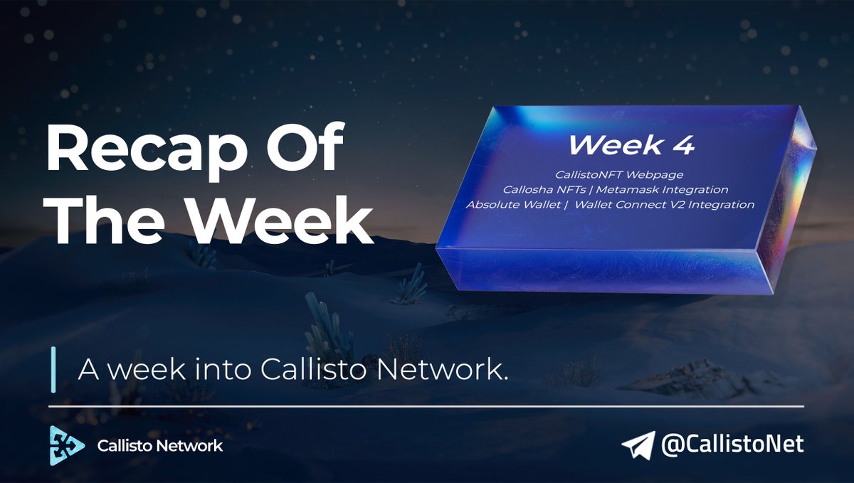 FushumaChain's tweet photo. What's New at #CallistoNetwork?

A week into the Callisto Ecosystem:

🌐 #CallistoNFT Webpage 
🖼  #CalloshaNFTs | Metamask Integration
🤖  @AbsoluteWallet |  Wallet Connect V2 Integration https://t.co/KswNguax71