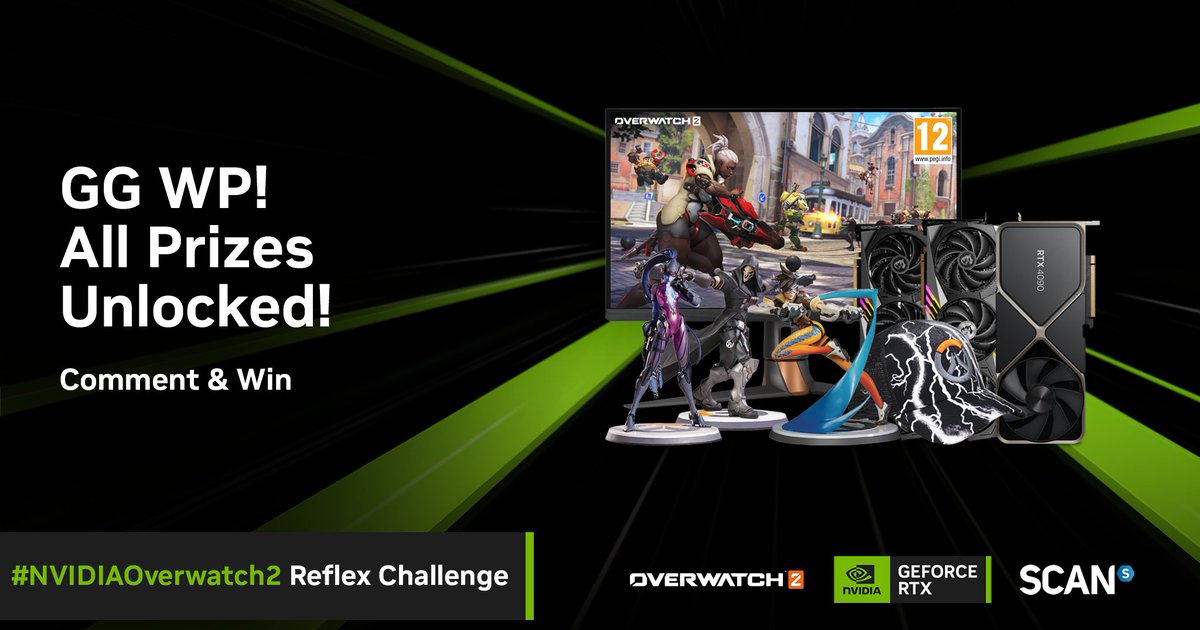 The Yogscast (@yogscast) on Twitter photo Do you want to win one of these insane prizes?
🟢 ASUS ROG PG27AQN 1440p360hz G-sync Monitor
🟢 GeForce RTX 4070 Ti
🟢 GeForce RTX 4080
🟢 GeForce RTX 4090
All you have to do is like, RT, & comment below using #NVIDIAOverwatch2!
Thank you <a href="/NVIDIAGeForceUK/">NVIDIA GeForce UK</a>, this is amazing! #ad Do you want to win one of these insane prizes?
🟢 ASUS ROG PG27AQN 1440p360hz G-sync Monitor
🟢 GeForce RTX 4070 Ti
🟢 GeForce RTX 4080
🟢 GeForce RTX 4090
All you have to do is like, RT, & comment below using #NVIDIAOverwatch2!
Thank you <a href="/NVIDIAGeForceUK/">NVIDIA GeForce UK</a>, this is amazing! #ad