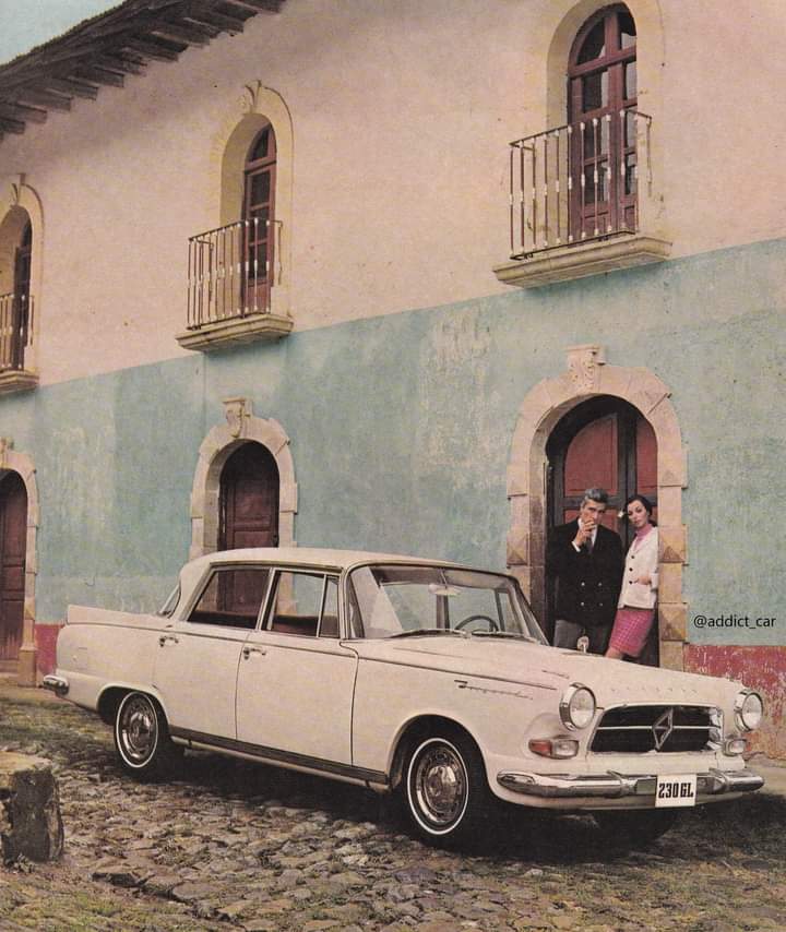 addict_car's tweet image. The unfortunate demise of the Borgward group in 1961 put paid to the chances of its recently-launched P100 (or Big Six), but the model had an unexpected second life in Mexico starting in 1967: the top-of-the-range Borgward 230GL is shown here. #carbrochure #Borgward