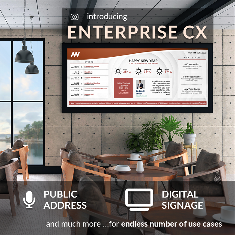 simplewayglobal's tweet photo. Audio &amp; visual communication in the cloud for any industry - Enterprise CX, our newest product!
https://t.co/vbgVEm2CCJ
#audiovisual #cloud #digitalsignagesolution #enterprises #customerexperience #publicaddress #visualcommunication #newproduct #communication #simpleway https://t.co/kT7drSJcmy