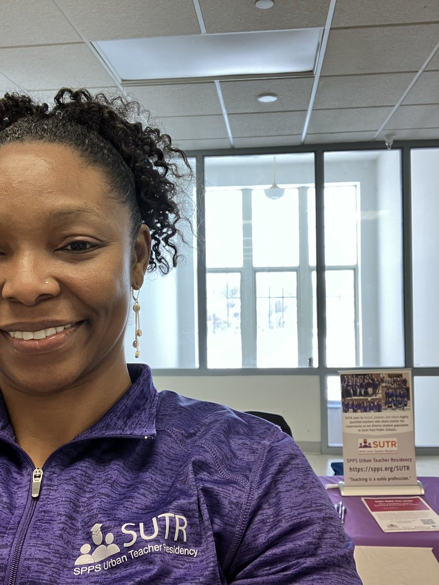 SUTR_SPPS's tweet photo. SUTR tabling at the professional development of EA’s, TA’s &amp; Specialist @ John A. Johnson.  

#networking #authenticpartnerships #partnerships #residencymodel #cohorts #education #graduatelevel #community #unity #racialequity #cancelingbias #sutr_spps #growthmindset #inclusion https://t.co/TIZIrpRH8p
