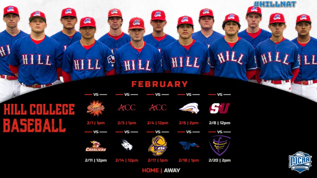 February games! Hope to see y'all out there this Spring. #Hillnat