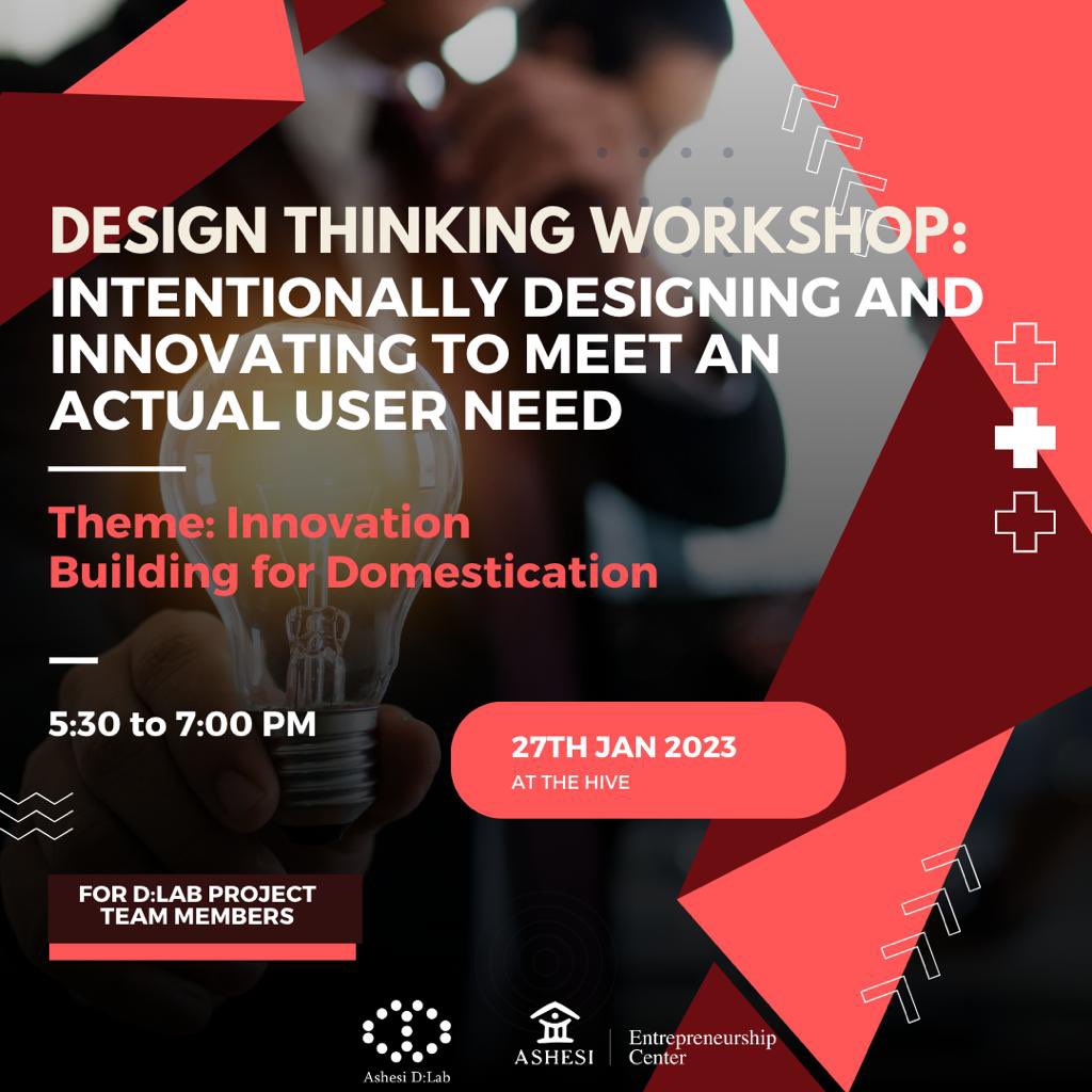 AshesiDesign's tweet photo. Our very first Design Thinking Workshop of the semester is starting now!💡#ashesiDLab #atAshesi https://t.co/W3ar3SEhP2