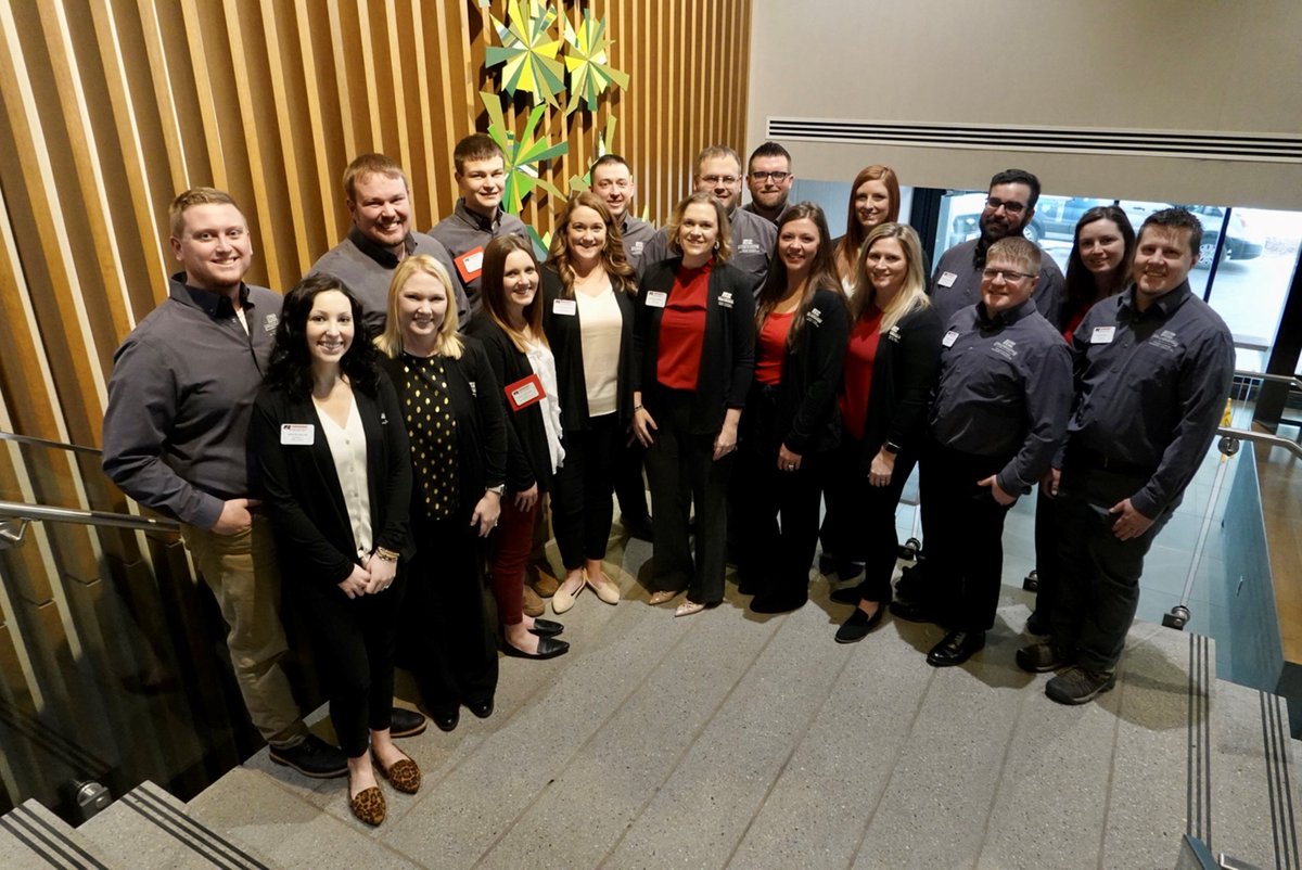 IowaFarmBureau's tweet photo. These young farmers are excited to welcome more than 500 of their peers to our @IowaYoungFarmer  Conference!

This committee (pictured) has lined up some exceptional learning, entertainment &amp; networking opportunities! 

Tag along for updates this weekend.

#IAYF23 https://t.co/TUFjZQQbyV
