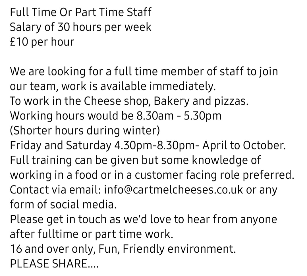 Cartmel Cheeses (@cartmelcheeses) on Twitter photo 