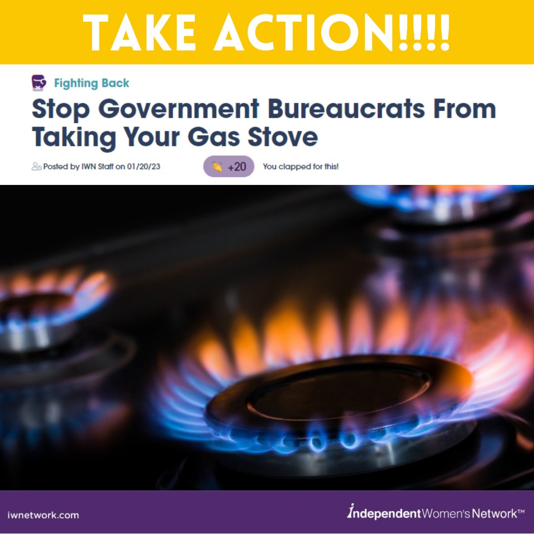 christy_narsi's tweet photo. TAKE ACTION!!! Take less than 30 seconds to urge members of Congress to STOP PUSHING FOR A BAN or more costly regulations ON GAS STOVES. https://t.co/Uf4JivOODj
@IWV @IWN @IWF
#allissuesarewomensissues #womensrights #womenempowerment #conservativewomen #IWN #IWV #IWF https://t.co/kQXjKJwz0Z