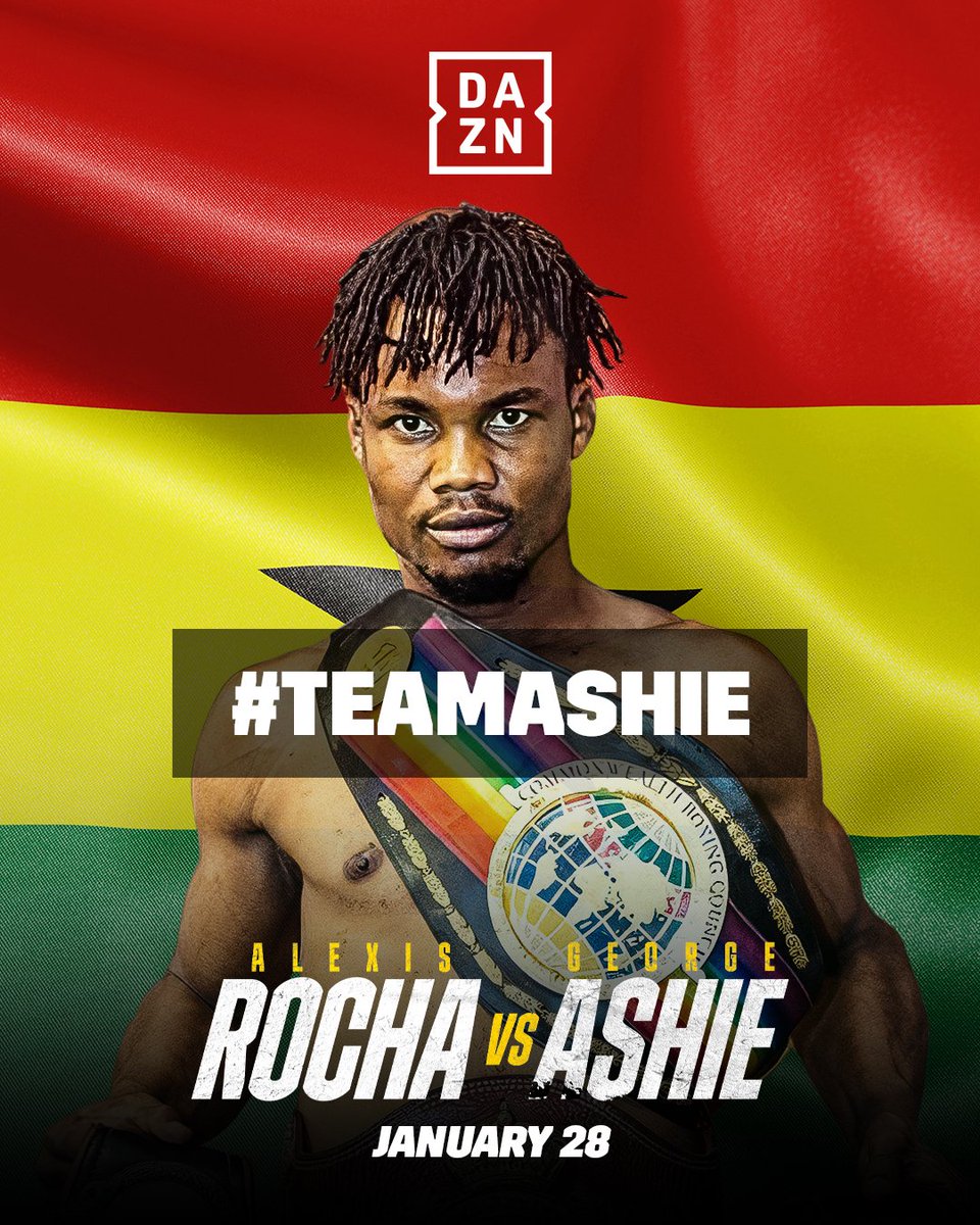 Whose corner are you in this Saturday? 🥊

#RochaAshie