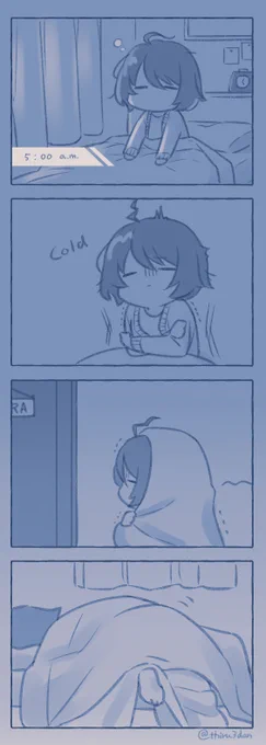 冬の姉の寝相 