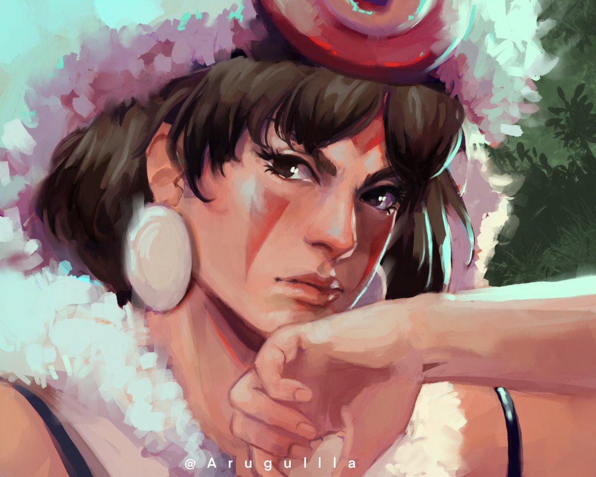 wekapipoop's tweet photo. Some Princess Mononoke fanart (*´ー｀*) https://t.co/OorTLyA3OZ