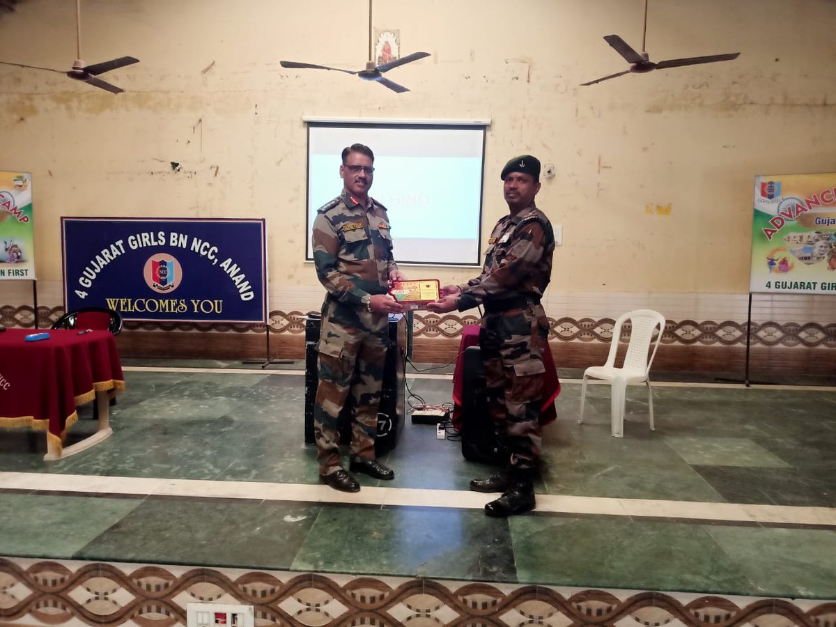 P S PANDYA (@pspandya23) on Twitter photo ALC
DAY-7: Special lecture by ANOs and other guest lectures.
By:
SGT PANDYA PAHAL SAMIR
Ahmedabad Group,
Gujarat, Dadra Nagar Haveli, Daman & Diu.
#NCCGUJARAT
#ADVANCELEADERSHIPCAMP
<a href="/DefencePRO_Guj/">PRO Defence Gujarat</a>
<a href="/HQ_DG_NCC/">National Cadet Corps</a>
<a href="/GovernorofGuj/">Governor of Gujarat</a>
<a href="/NCC_Dte_Gujarat/">NCC_Dte_Gujarat</a>
<a href="/ArvindKapoorTYG/">Arvind Kapoor ๐ฎ๐ณ</a> ALC
DAY-7: Special lecture by ANOs and other guest lectures.
By:
SGT PANDYA PAHAL SAMIR
Ahmedabad Group,
Gujarat, Dadra Nagar Haveli, Daman & Diu.
#NCCGUJARAT
#ADVANCELEADERSHIPCAMP
<a href="/DefencePRO_Guj/">PRO Defence Gujarat</a>
<a href="/HQ_DG_NCC/">National Cadet Corps</a>
<a href="/GovernorofGuj/">Governor of Gujarat</a>
<a href="/NCC_Dte_Gujarat/">NCC_Dte_Gujarat</a>
<a href="/ArvindKapoorTYG/">Arvind Kapoor ๐ฎ๐ณ</a>