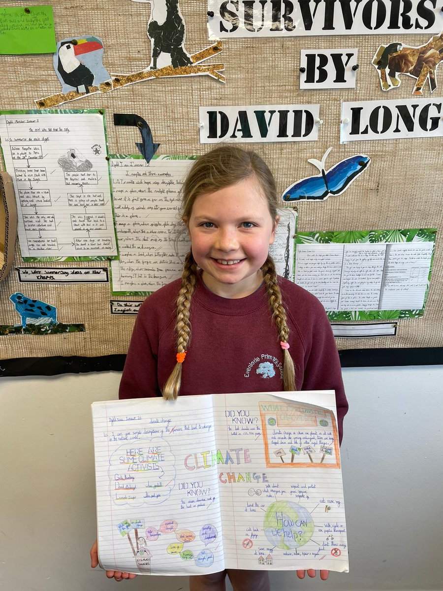 evenlodeps's tweet image. Year 6 have learnt all about Climate Change this week! We looked at the UN Global Goals and spotted how many were mentioned in an episode of Newsround 🌎 We then made some fantastic information texts using our own research about Climate Change! 🌎 @EcoSchoolsWales @JulieEcoKWT