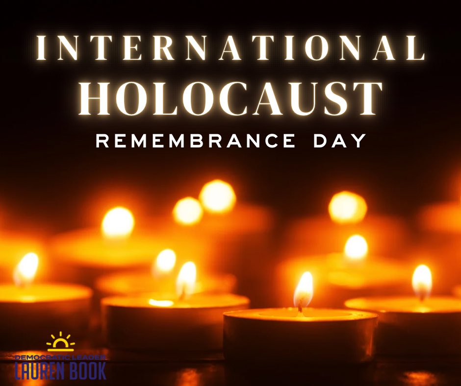 LeaderBookFL's tweet photo. Today, we remember the millions of Jewish &amp; other victims of the Holocaust &amp; recommit to denouncing hate both at home &amp; abroad to prevent future genocides. Our strength is in our diversity &amp; we must uphold the human rights &amp; dignity of all. https://t.co/JhnawQU4Gi