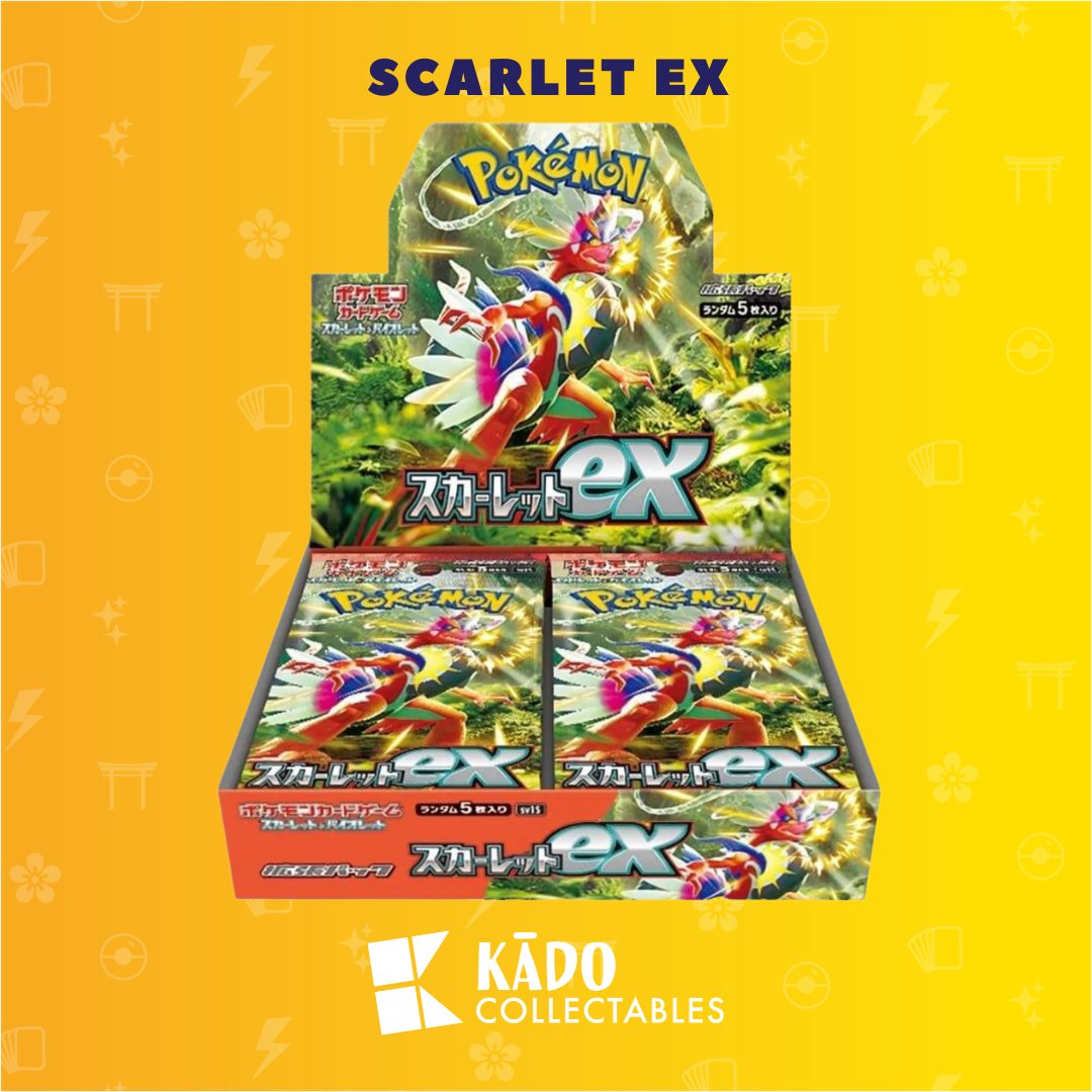 KadoCollectable's tweet photo. Scarlet ex & Violet ex have now arrived - From booster boxes, packs and premium trainer boxes to single cards, we've got you covered 👇:
https://t.co/WBzMJHlfaP
#KadoCommunity #Scarletex #Violetex #PokemonTCG https://t.co/nSb0J5wsv1