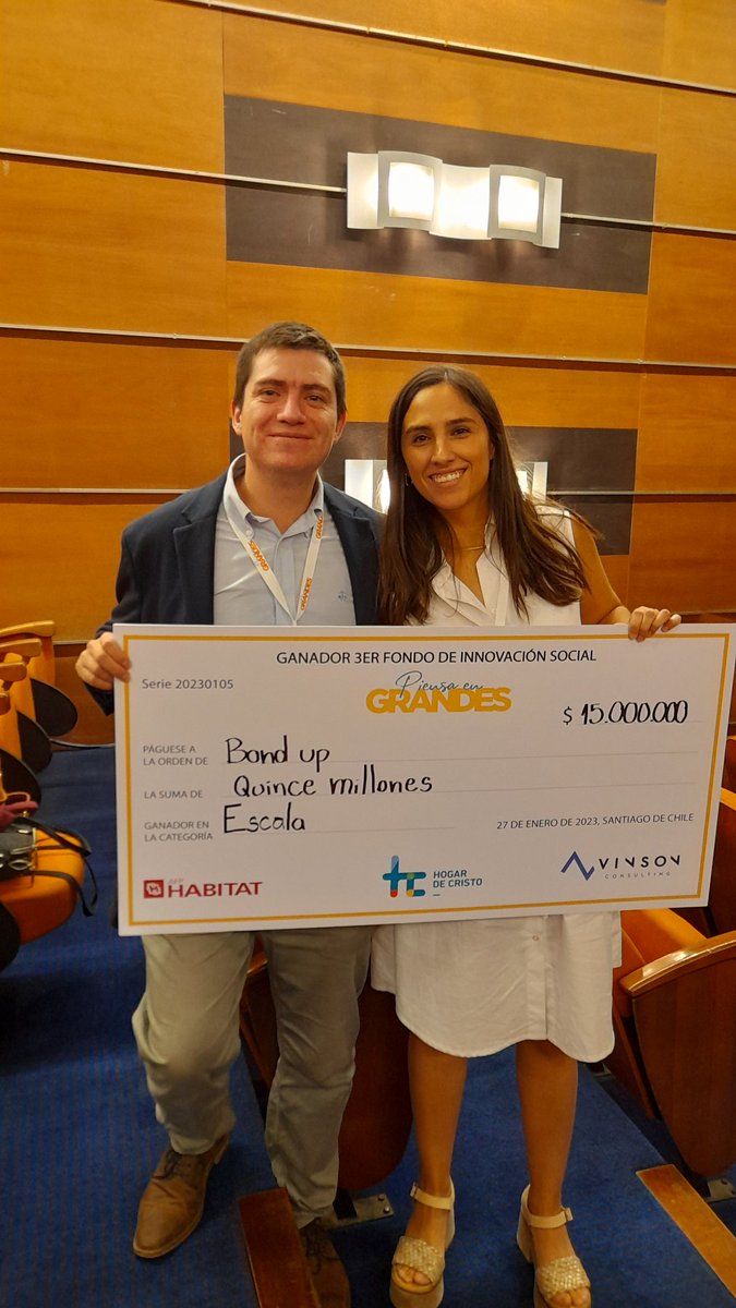 Hdecristo's tweet photo. Actualízate App en la categoría "Implementa"; Bond UP y Aluna en "Escala", son los ganadores del 3° Fondo de Innovación Piensa en Grandes.

¡Felicidades! 😀

Revive lo que fue esta jornada, acá https://t.co/lP4YmoxGDc https://t.co/tq3APwId5W