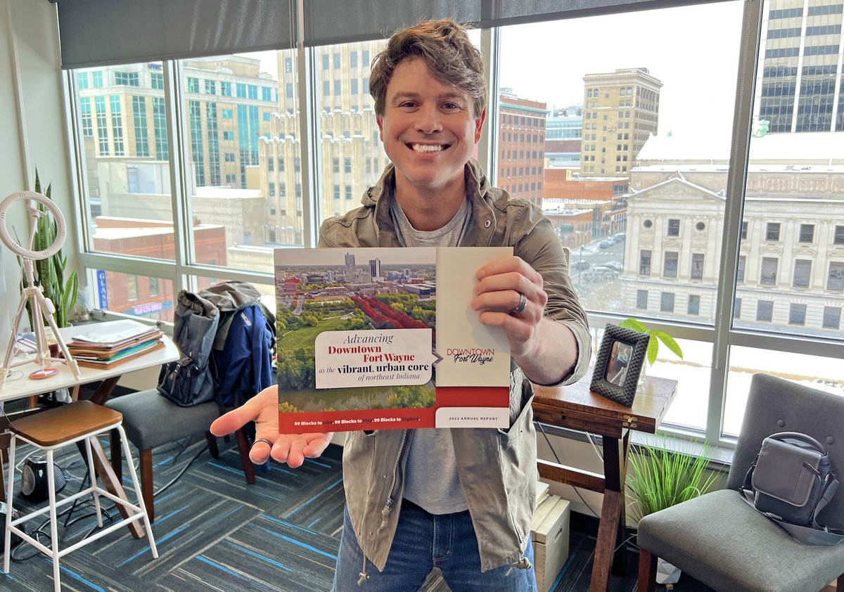 StephenJ_Bailey's tweet image. Downtown Fort Wayne released their 2022 Annual Report. My aerial #DTFW photo is on the cover along w/ the rebranding that I completed in 2020. I've worked with them for 11 years, and 2022 provided the biggest digital ROI yet. A big THANK YOU to Preston for his hard work on this!